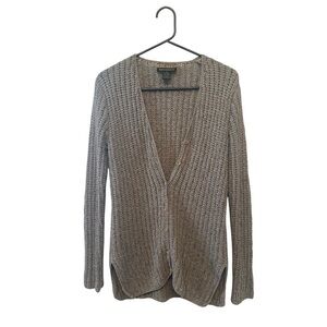 Vintage Y2K Era Finity Naturals Women's Tan Knit Cardigan Sweater Size XS